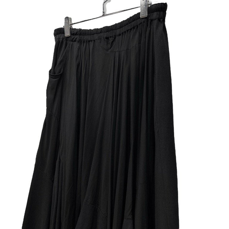 Ground Y 18SS ランダムカットヘム切替レーヨンドローストリングスカート ボトムス パンツ Yohji Yamamoto グラウンドワイ ヨウジヤマモト レディース