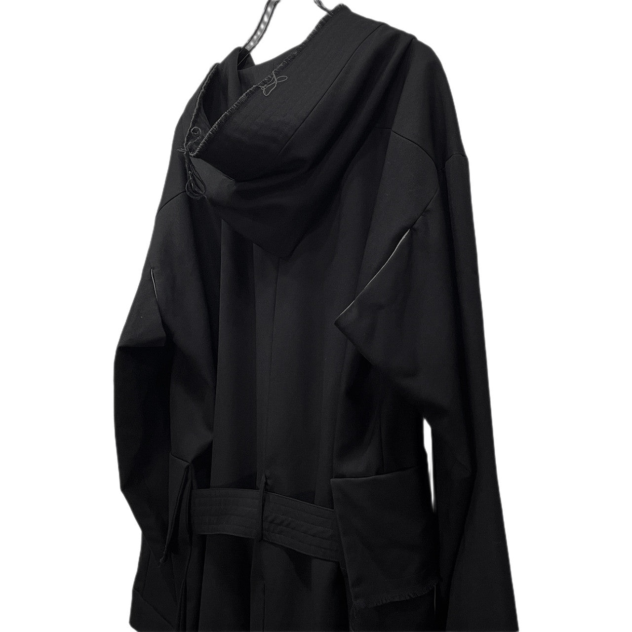 The Viridi-anne 18AW ウールギャバジンカットオフベルテッドロングコート ジャケット フード 定価94,600円 VI-2942-06 ザ ヴィリジアン メンズ