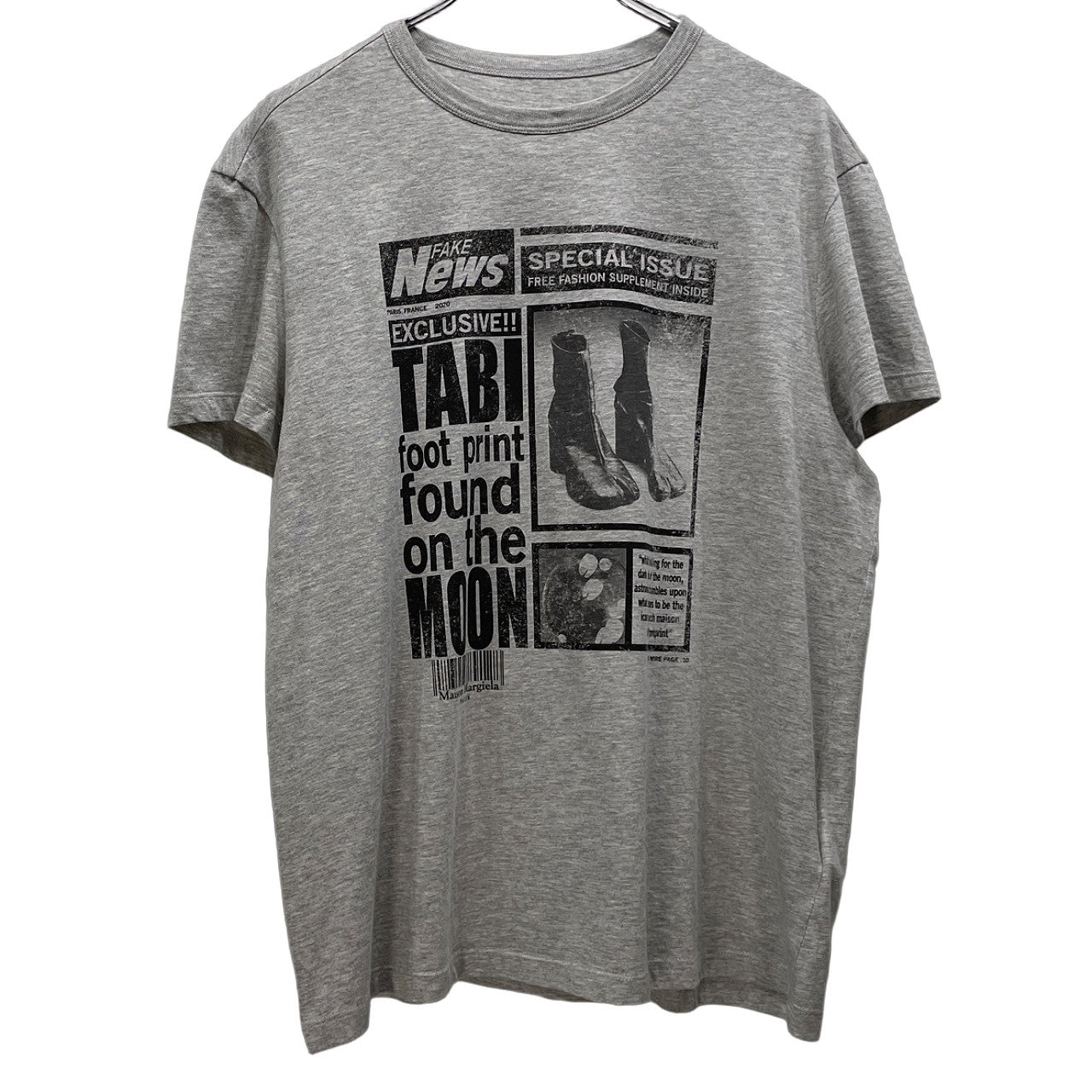 Maison Margiela 10 20SS 足袋ブーツプリントTシャツ カットソー Tee T-shirt 半袖 トップス 未使用 定価42,900円 メゾンマルジェラ メンズ