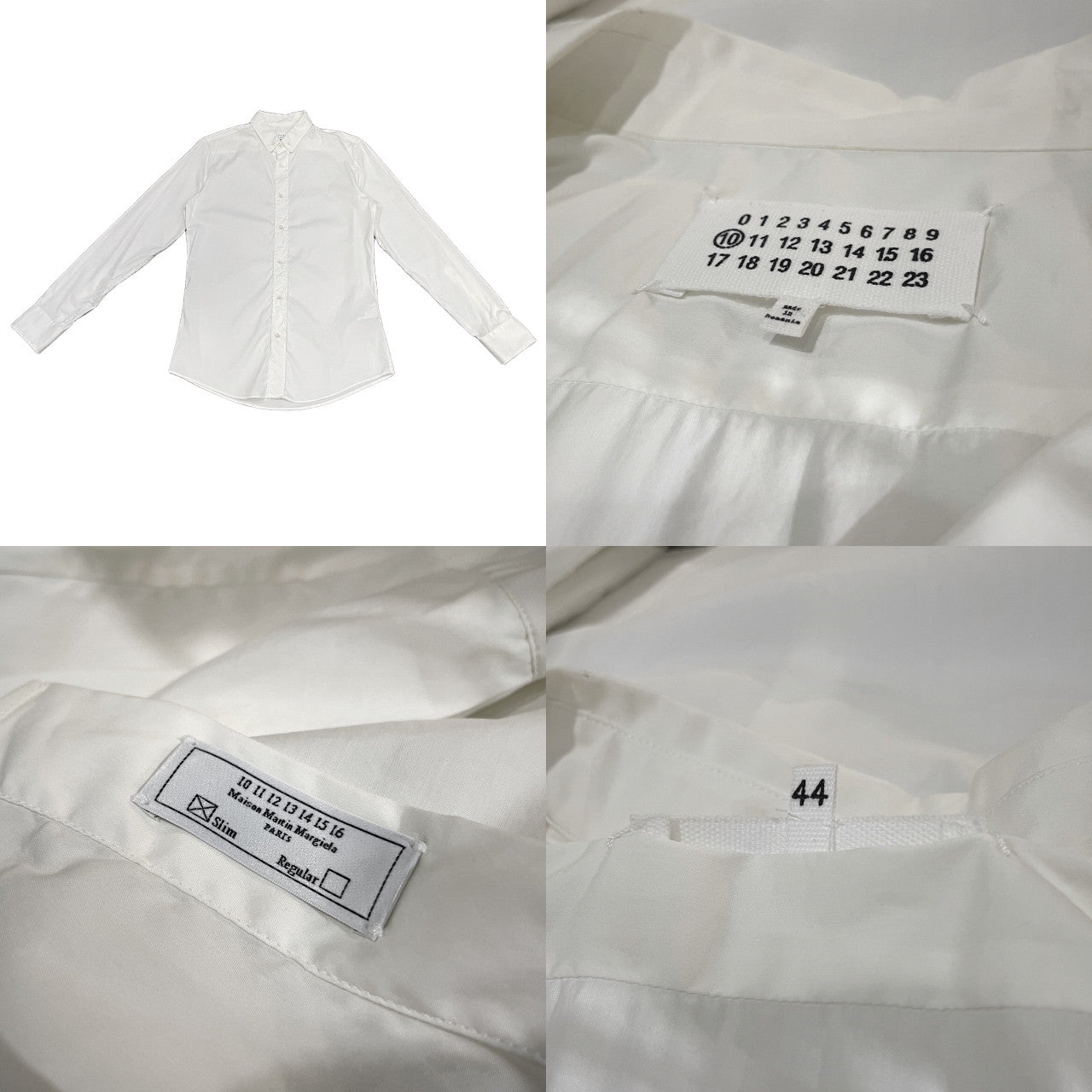 Maison Martin Margiela 10 12SS ストレッチブロードボタンダウンスリムフィットシャツ ブラウス トップス メゾンマルタンマルジェラ メンズ