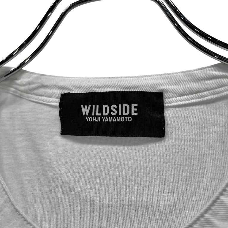 WILDSIDE YOHJI YAMAMOTO 22AW Cotton Jersey Shoulder Strap Henley Neck Long Sleeve 天竺エポレットダブルポケットヘンリーネックTシャツ カットソー Tee T-shirt トップス ワイルドサイド ヨウジヤマモト メンズ