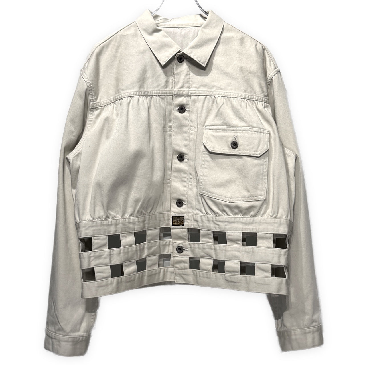 KAPITAL VINTAGE SATIN WINDOWPANE 1st JACKET ヴィンテージサテンウインドウペンファーストジャケット トラッカー ブルゾン キャピタル メンズ