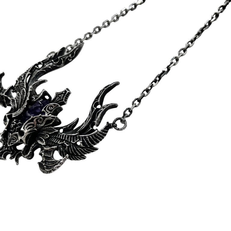 anima exists in all creation 女神に贈る欠片 アメジストストーンシルバーネックレス AN-07 定価143,000円 ペンダント アクセサリー シルバー 925 アニマ エグジスツ イン オール クリエーション メンズ レディース ユニセックス