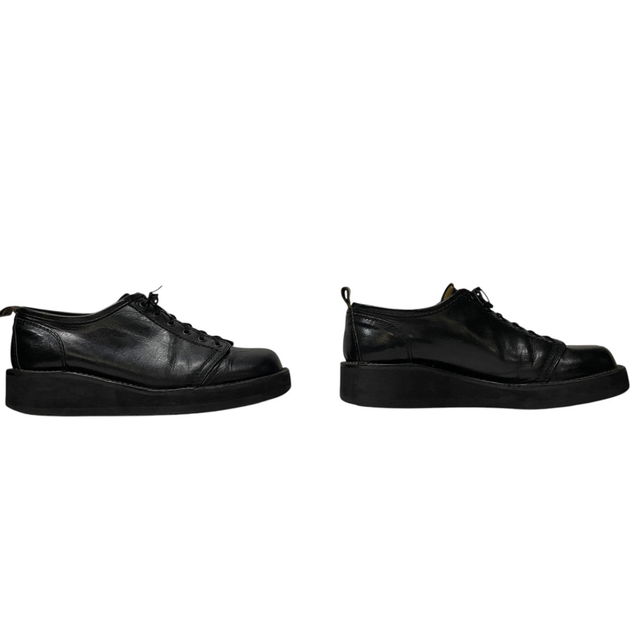Y's for men レザー6ホールレースアップモンキーブーツ 短靴 シューズ クツ ローカット Archive Yohji Yamamoto Pour Homme ワイズフォーメン ヨウジヤマモトプールオム メンズ