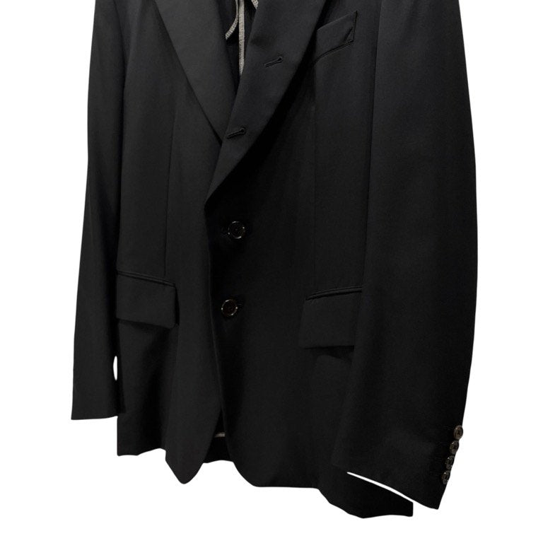 Y's for men ウールギャバジンピークドラペル5Bテーラードジャケット ブレザー ブルゾン コート アウター Yohji Yamamoto Pour Homme ヨウジヤマモトプールオム ワイズフォーメン メンズ