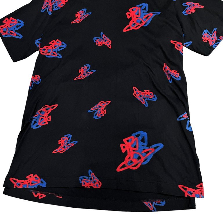 Vivivenne Westwood MAN SPRAY ORB スプレーオーブプリントオーバーサイズカットソー Tシャツ