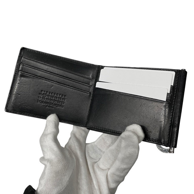 Maison Margiela 11 マネークリップ付きカーフレザーコンパクトウォレット 二つ折り財布 カードケース 小物 服飾雑貨 メゾンマルジェラ メンズ レディース ユニセックス