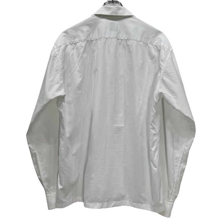 Yohji Yamamoto COSTUME D'HOMME 14AW コットンブロードダブルポケットオープンカラースクエアカットシャツ ブラウス 開襟 トップス Pour Homme ヨウジヤマモト コスチュームドオム メンズ