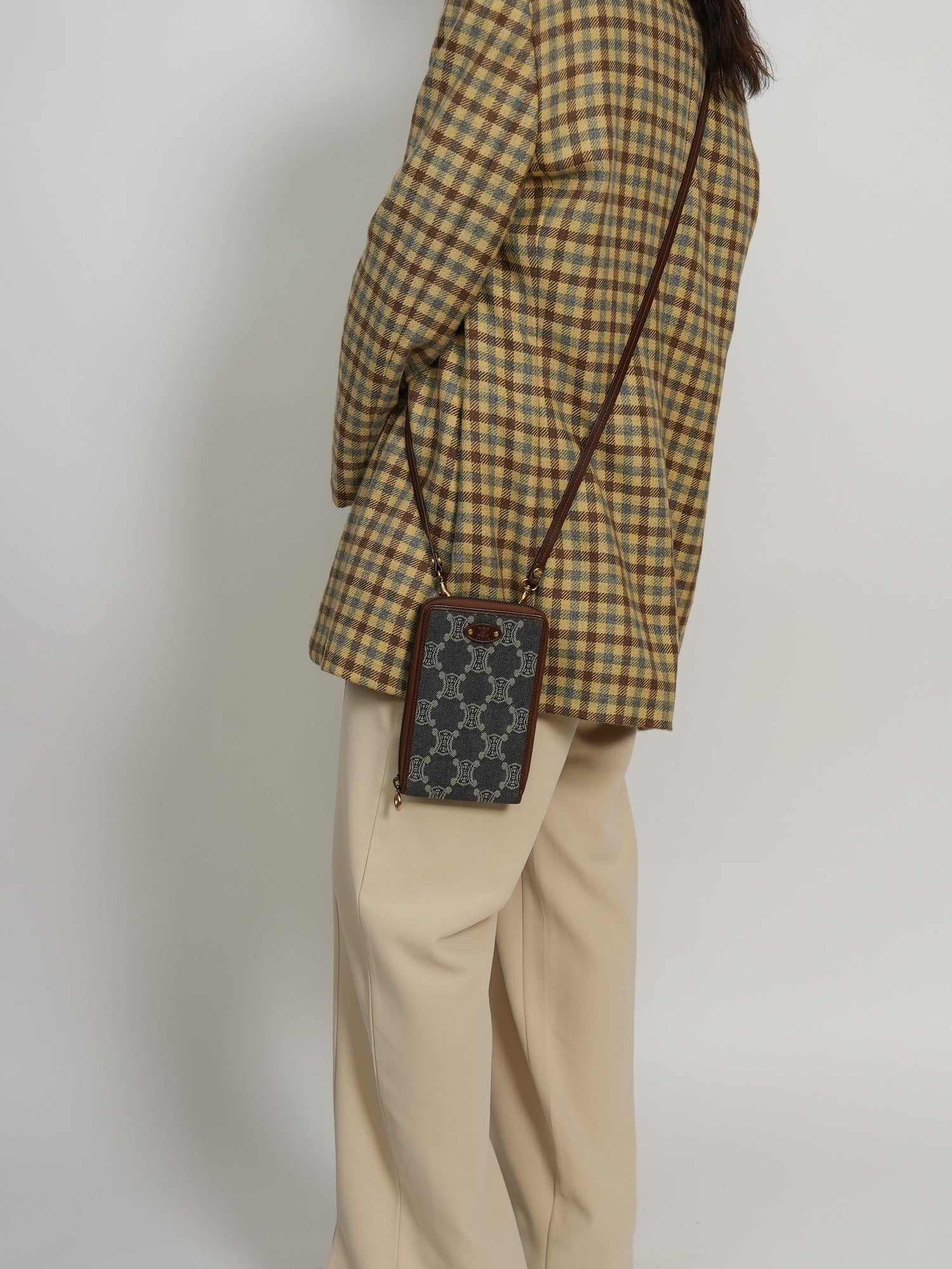 CELINE ショルダーウォレット パリマカダム