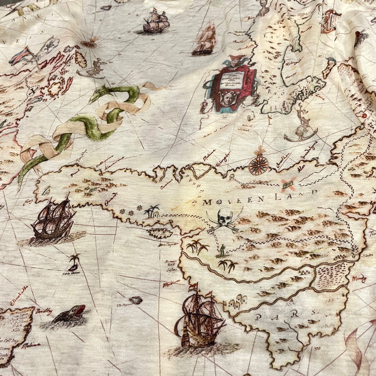 Alexander McQueen 05SS Printed gauze top