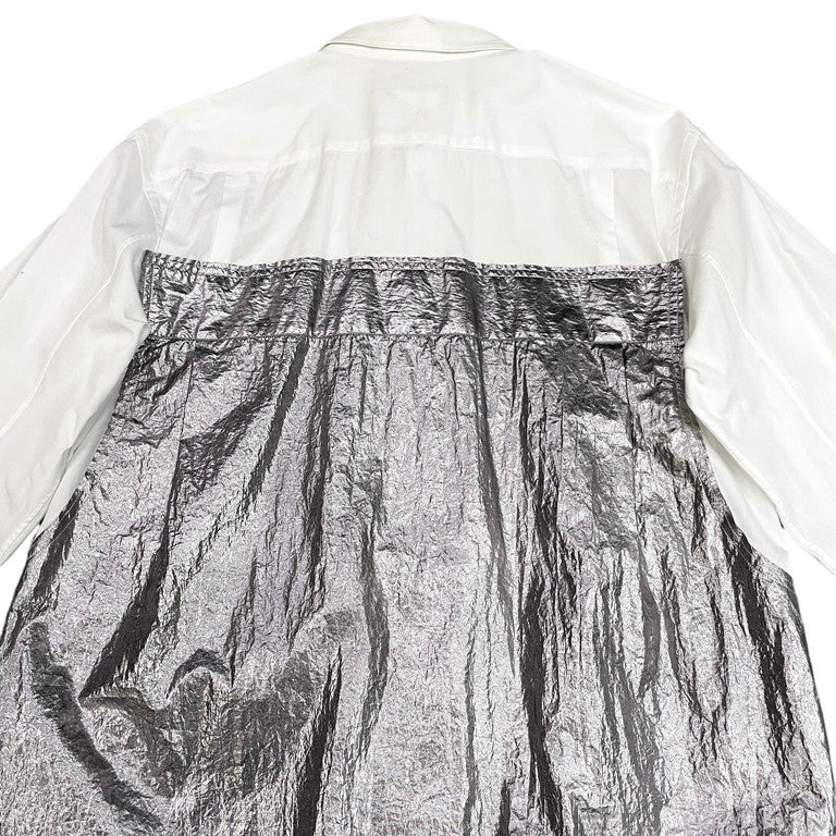 COMME des GARCONS HOMME PLUS 21SS Cotton broad metalic hybrid shirt