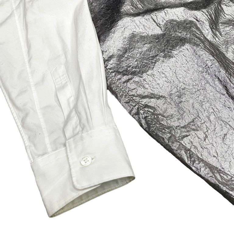 COMME des GARCONS HOMME PLUS 21SS Cotton broad metalic hybrid shirt
