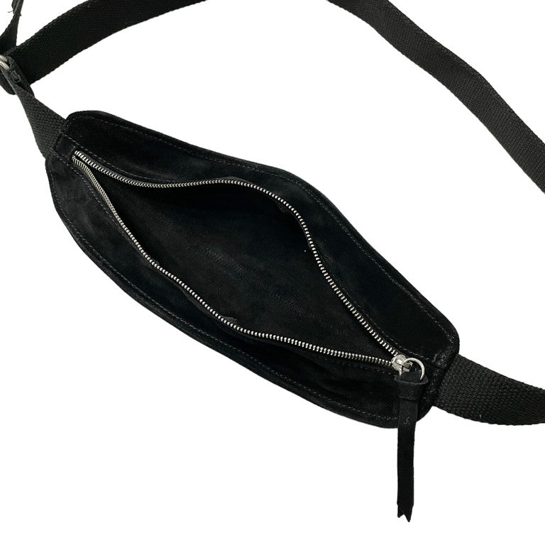 KRIS VAN ASSCHE Suede leather waist bag