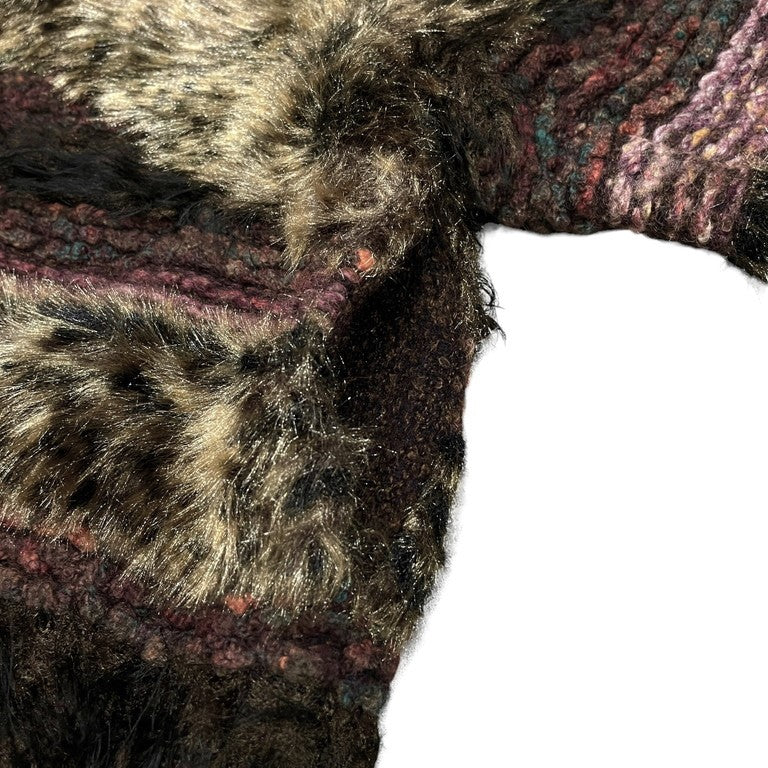 Mame Kurogouchi 22AW Mountainscape Gradation Knitted Coat MM22FW-KN001