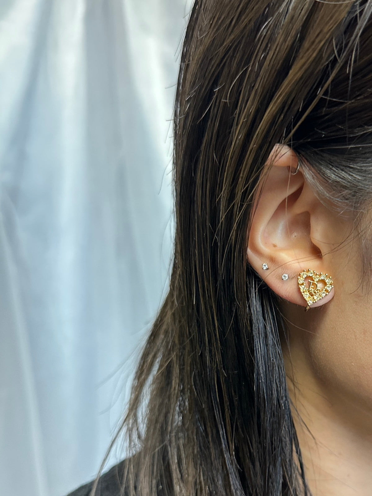 Christian Dior イヤリング ハート