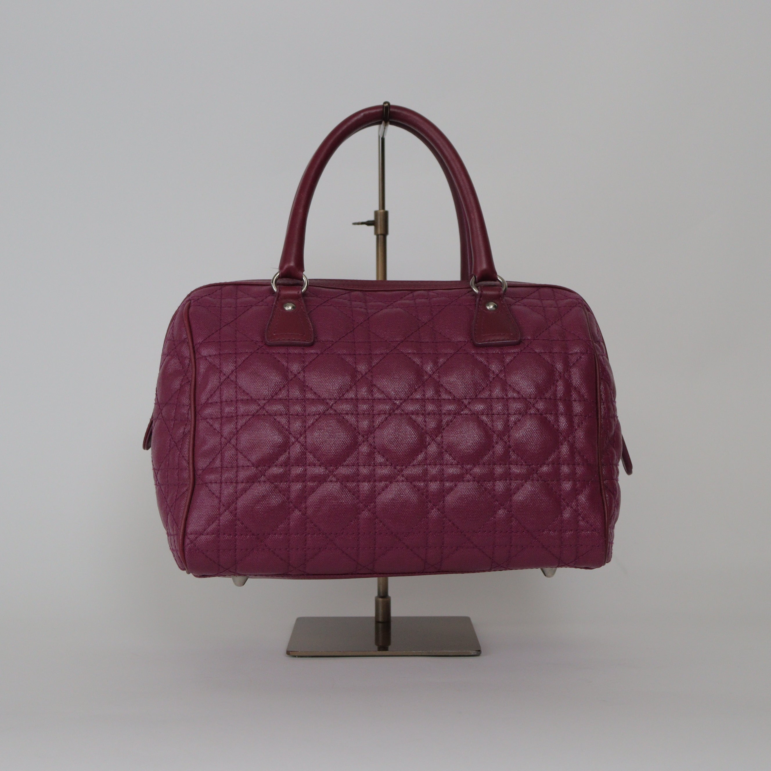 Christian Dior ミニボストンバッグ カナージュ