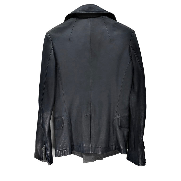 Y's 15AW Lamb leather double riders jacket