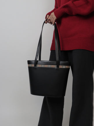 BURBERRY レザー トートバッグ