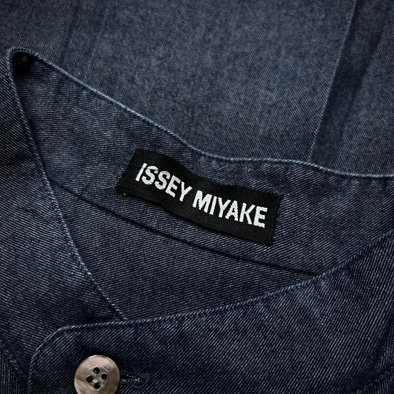 ISSEY MIYAKE MEN 91AW Band collar shirt