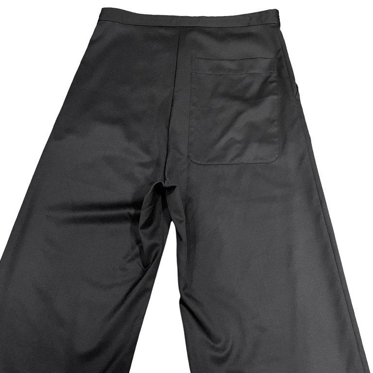 Y’s Yohji Yamamoto 18SS ウールギャバジンドローストリングワイドストレートイージーパンツ