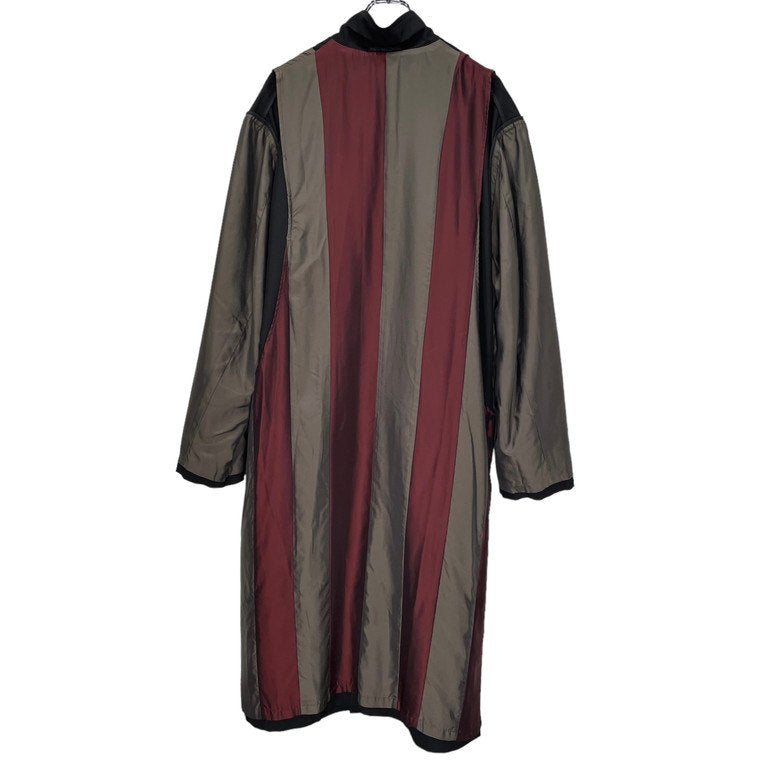 Y's for men ウールギャバジンストライプライニングリバーシブルロングコート