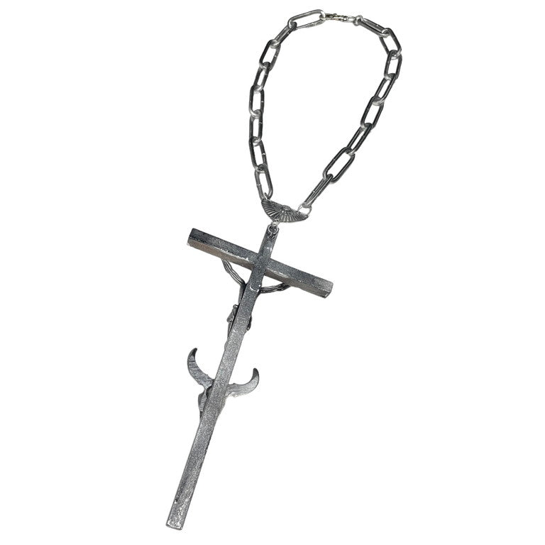 Jean Paul GAULTIER 磔刑クロスバッファローチェーンネックレス