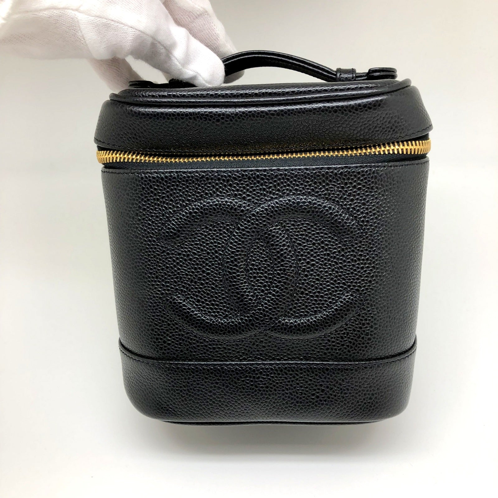 CHANEL バニティバッグ キャビアスキン
