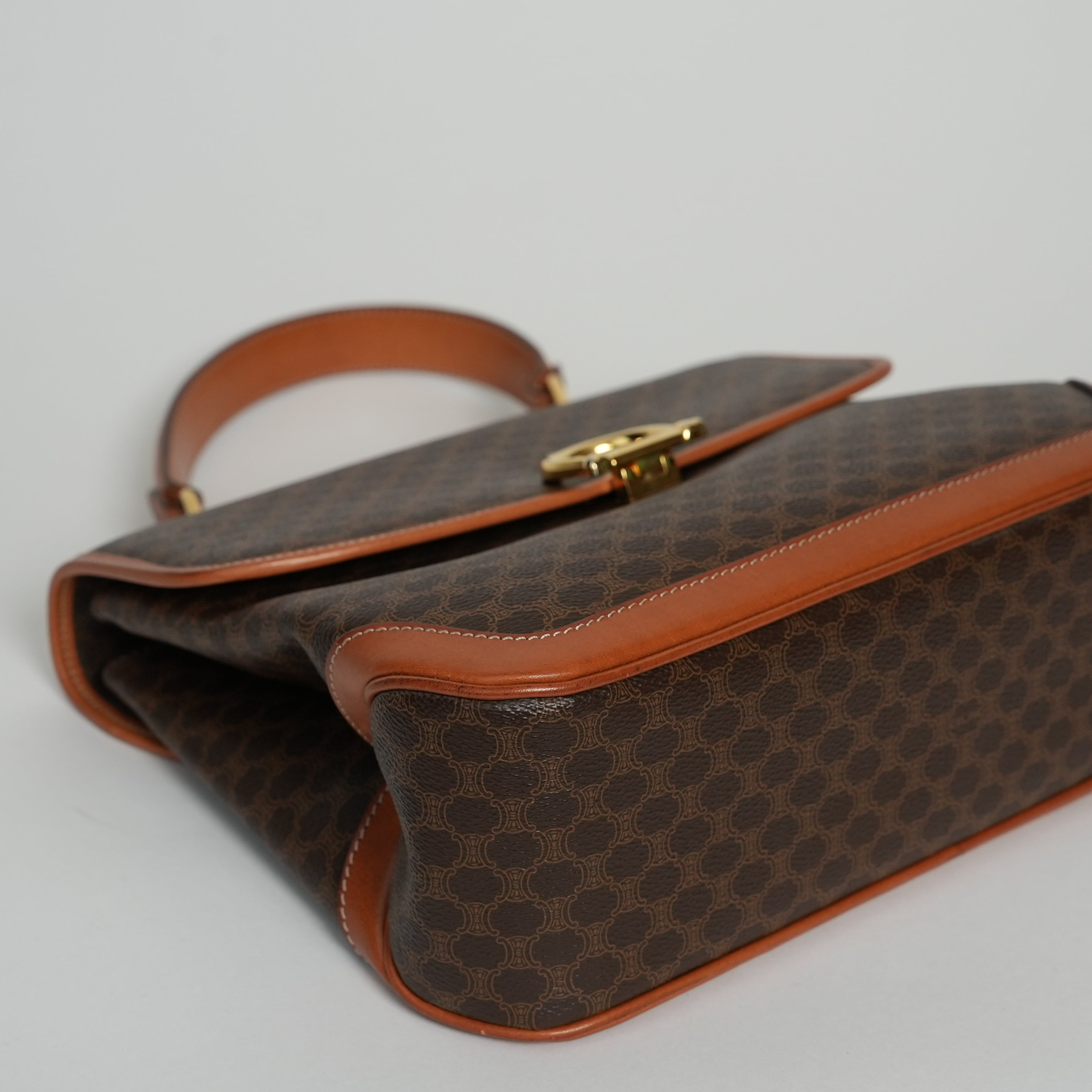 CELINE マカダム ハンドバッグ