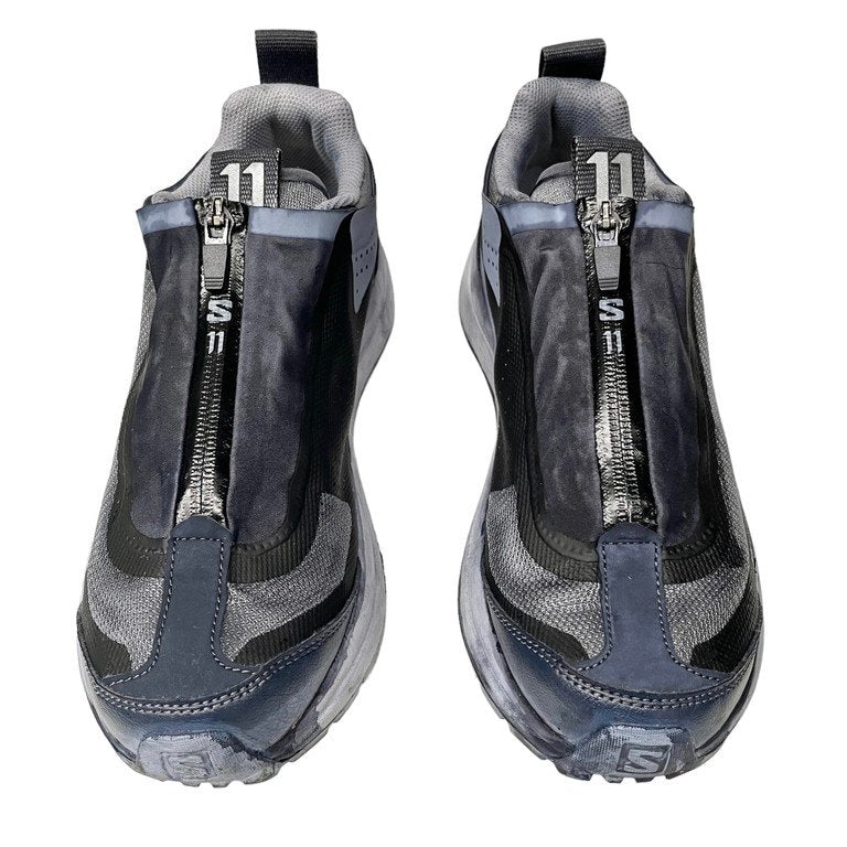 11 by Boris Bidjan Saberi × SALOMON BAMBA 2 LOW BLACK DYE 製品染めローカットスニーカー