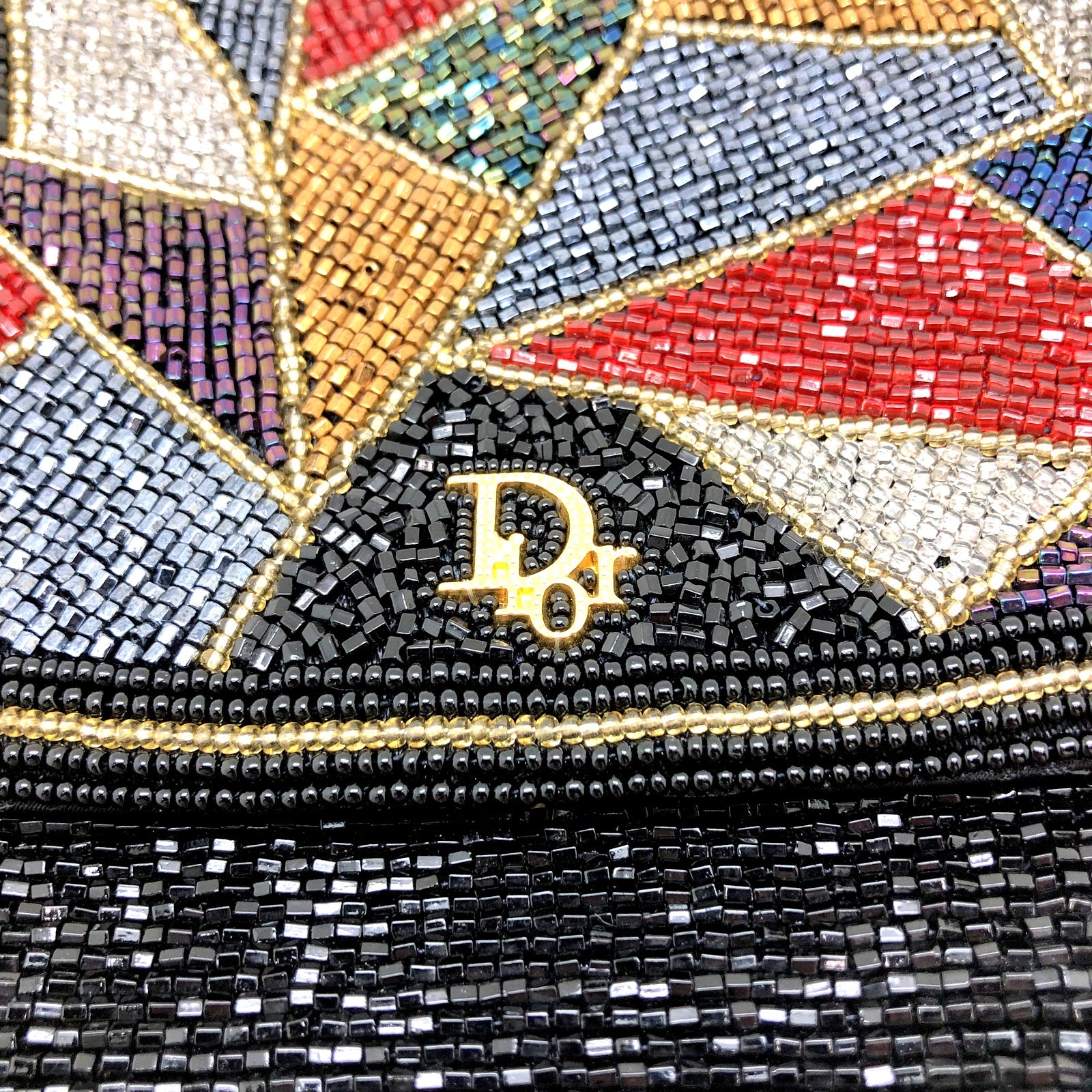 Christian Dior チェーン ショルダーバッグ ビーズ