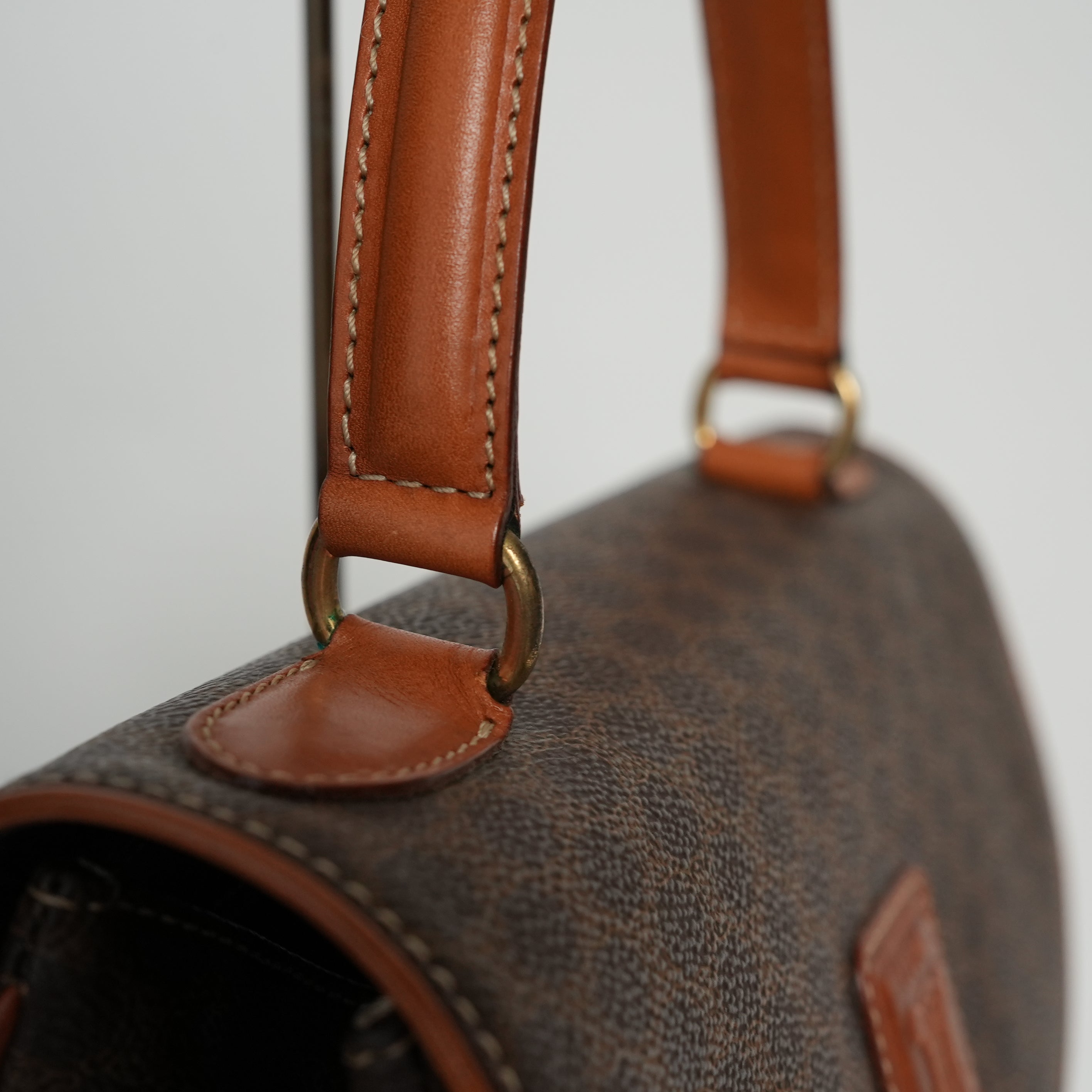 CELINE マカダム ハンドバッグ