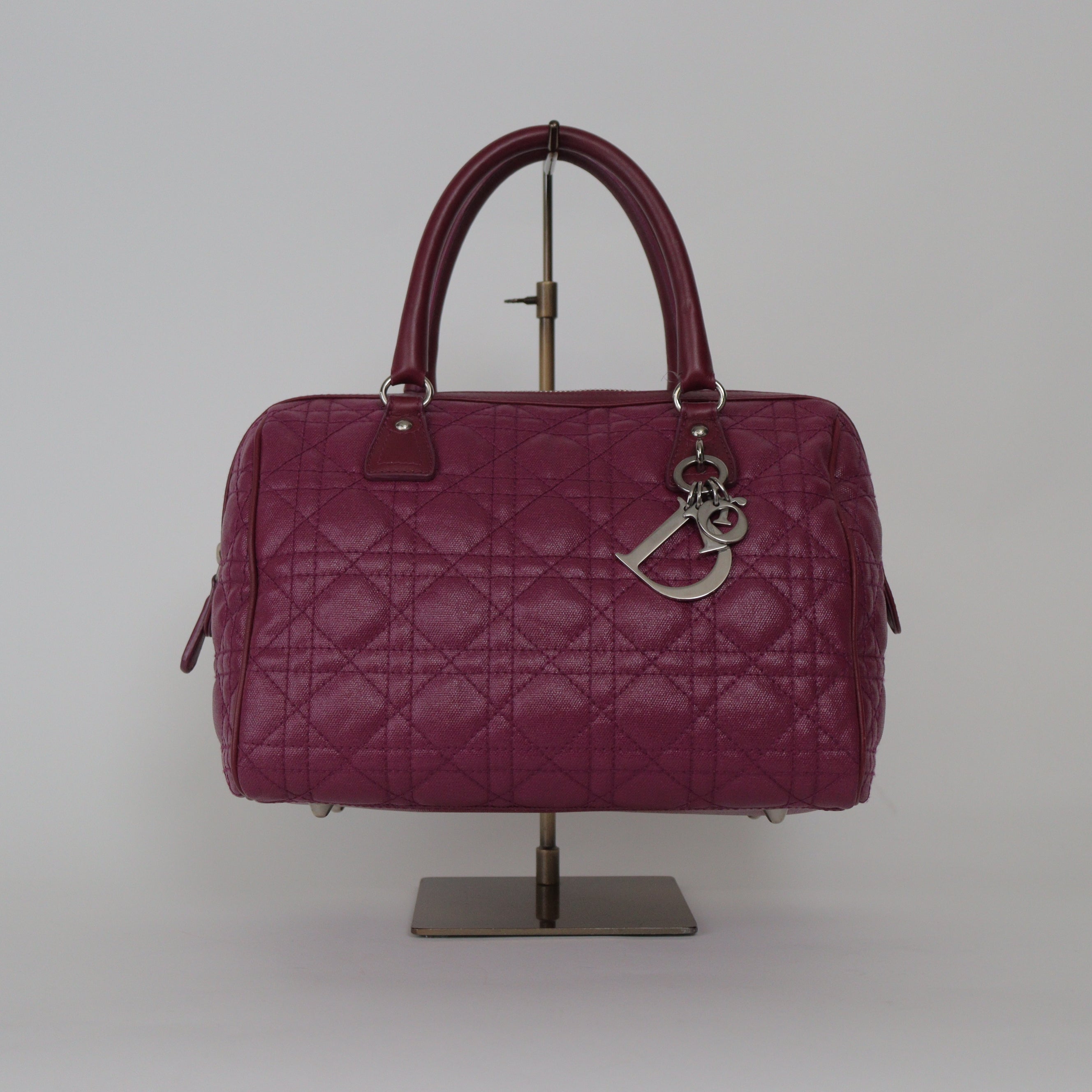 Christian Dior ミニボストンバッグ カナージュ