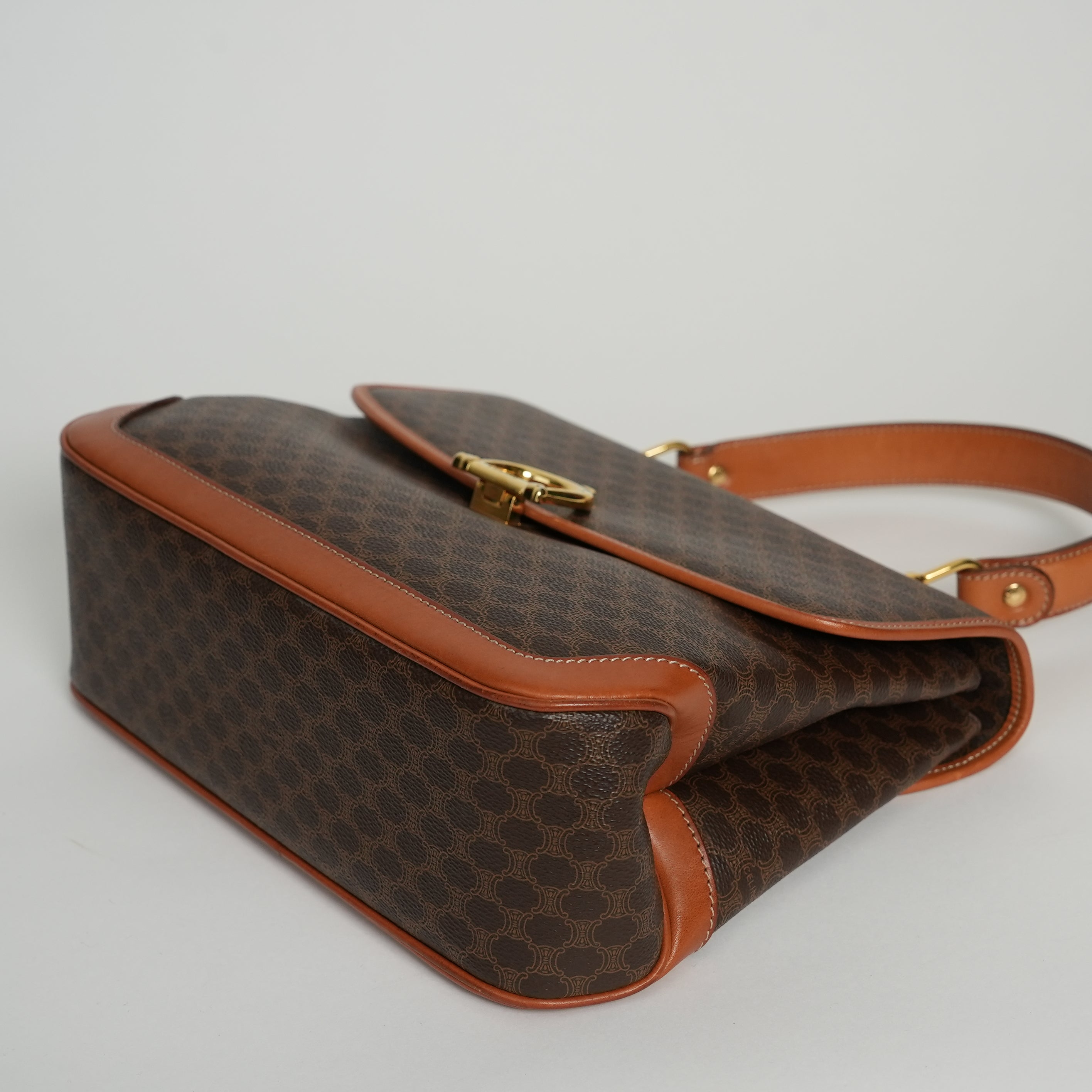 CELINE マカダム ハンドバッグ