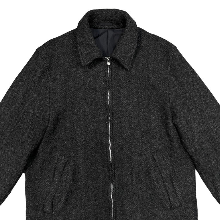COMME des GARCONS HOMME 03AW Boiled wool zip-up blouson