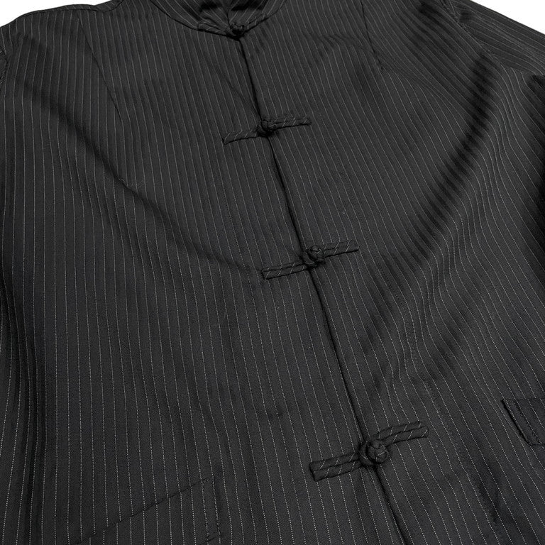 BLACK COMME des GARCONS 21AW Striped china shirt