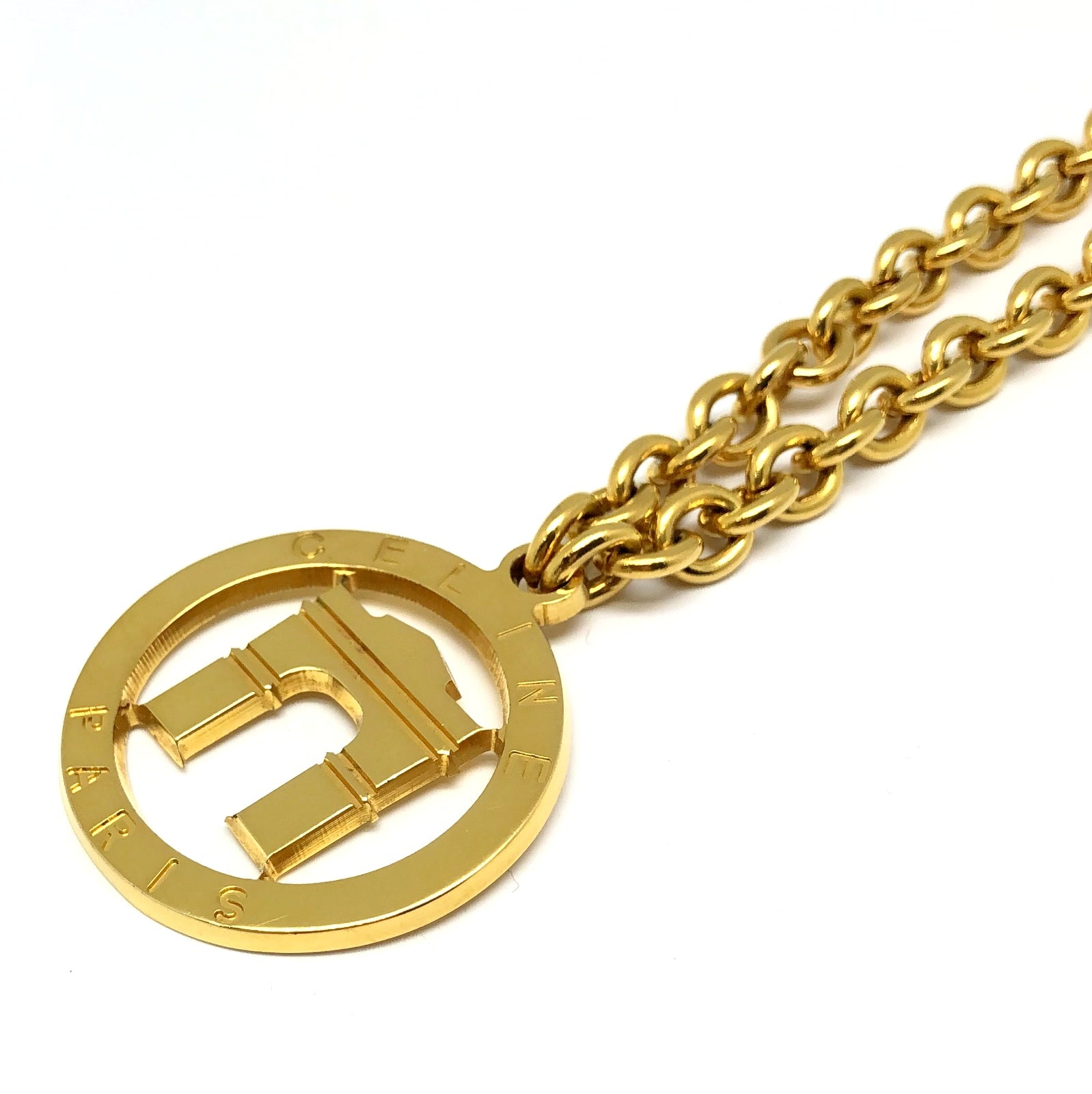 CELINE サークルロゴネックレス