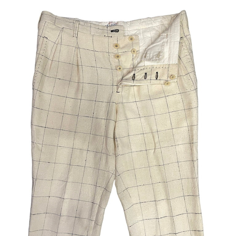 The crooked Tailor Handmade plaid pants