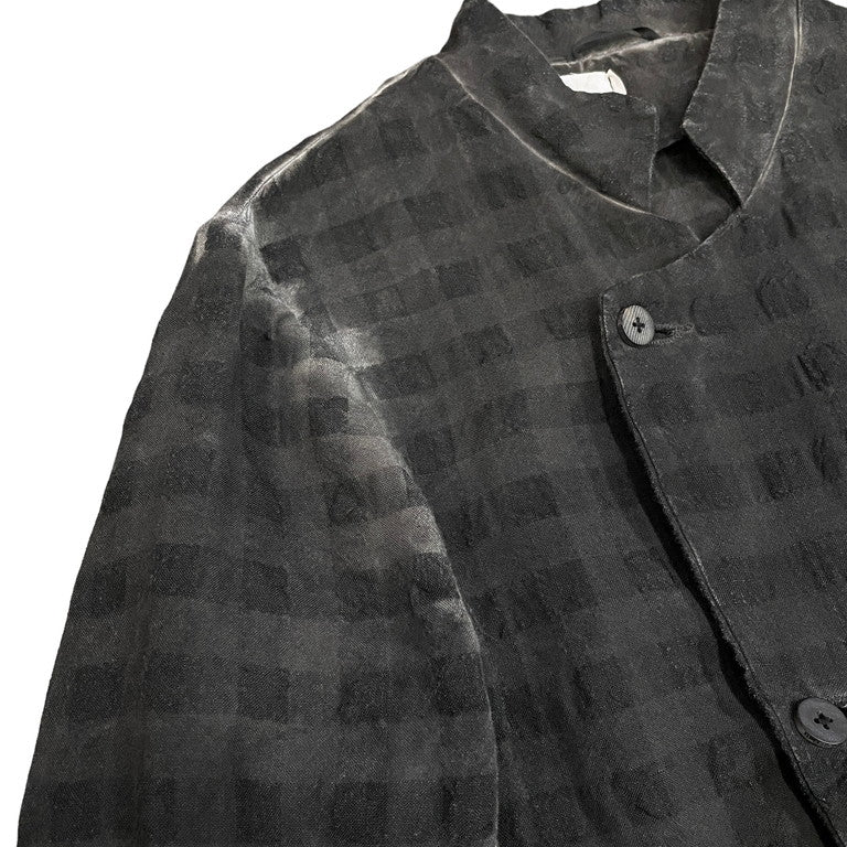NostraSantissima Plaid asymmetry jacket