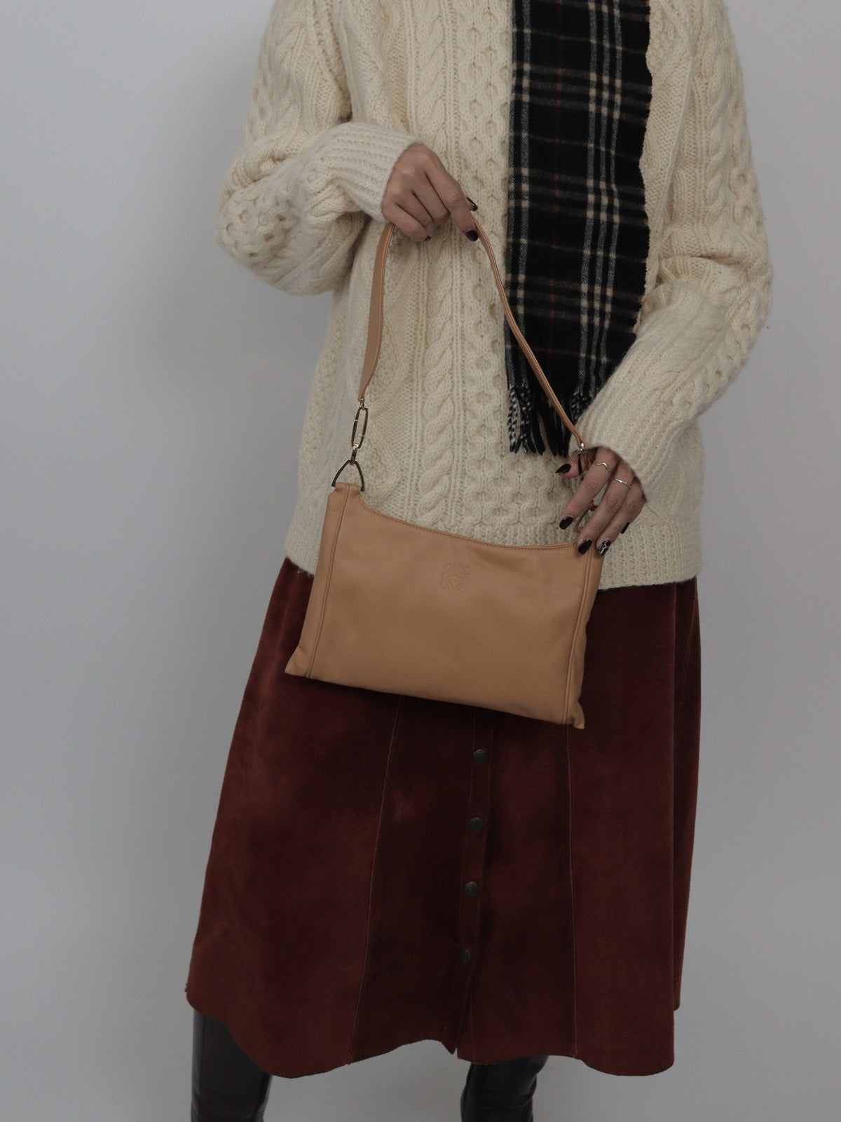 LOEWE レザー ショルダーバッグ