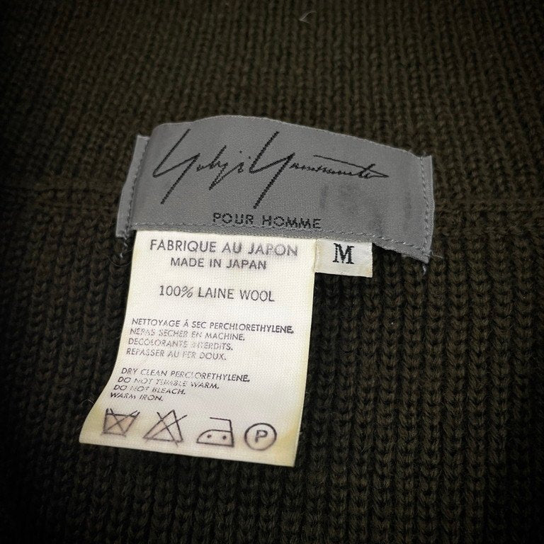 Yohji Yamamoto Pour Homme 95AW マルチポケットジップアップハイネックニットベスト Archive 90s 鹿鳴館期