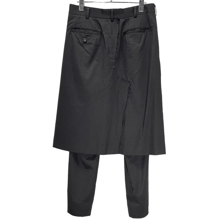 COMME des GARCONS HOMME PLUS 20AW ウールギャバジンスカートドッキングパンツ