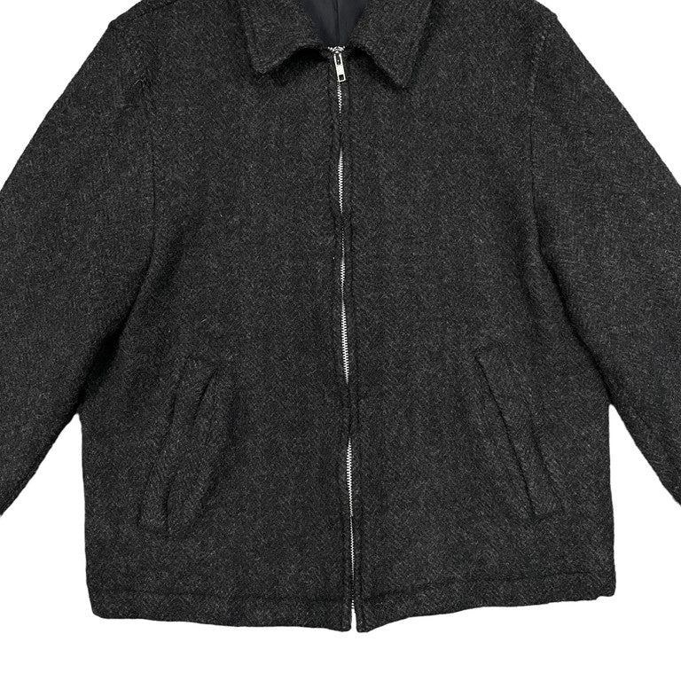 COMME des GARCONS HOMME 03AW Boiled wool zip-up blouson