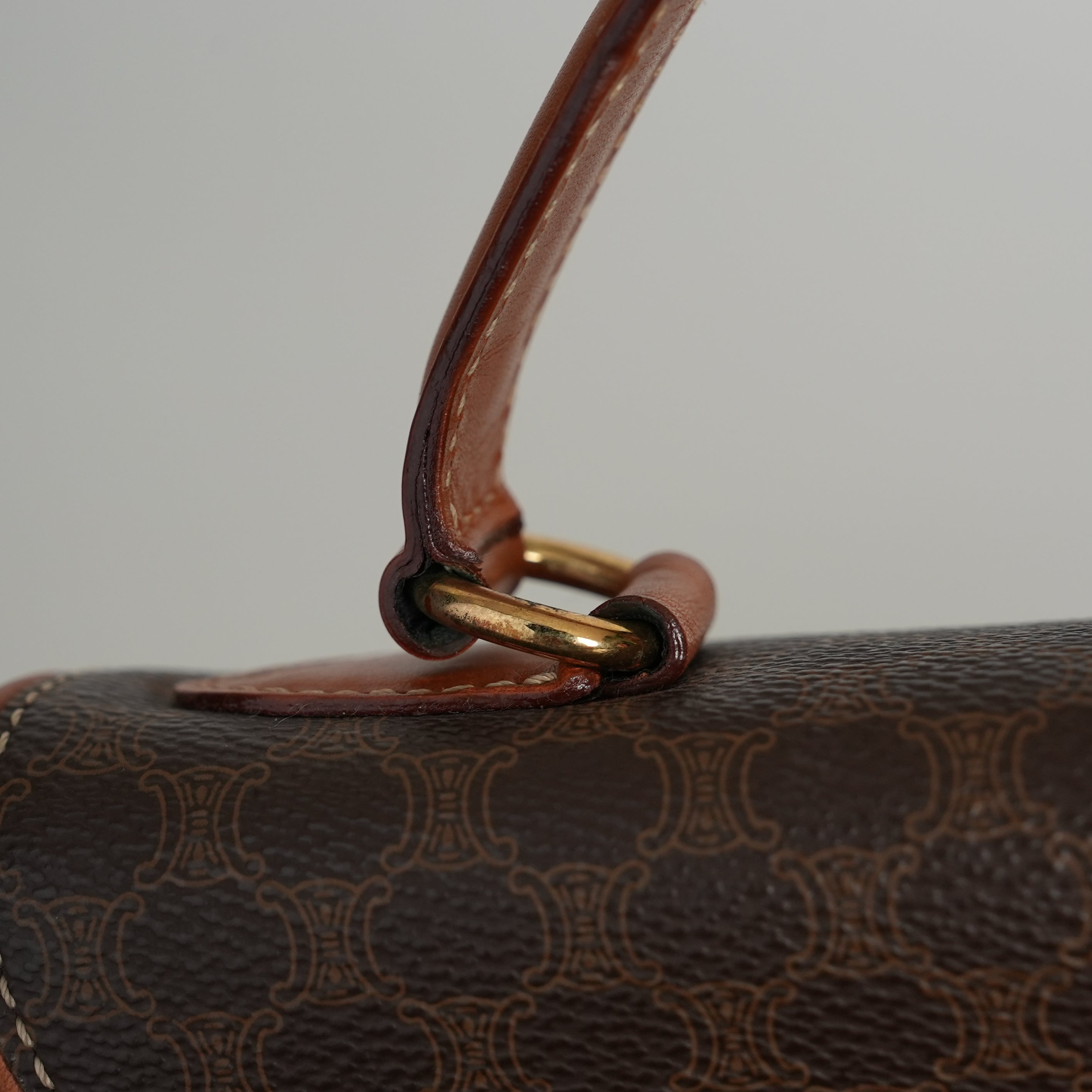 CELINE マカダム ハンドバッグ