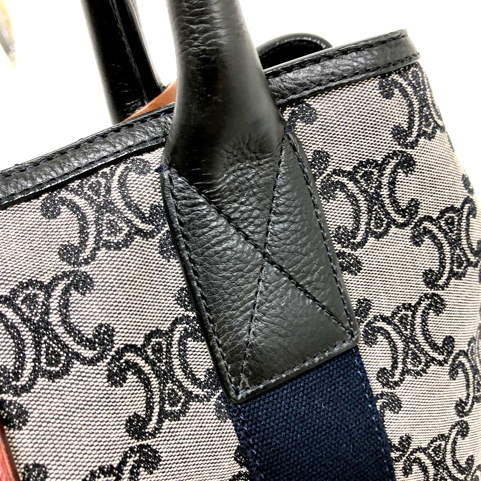 CELINE トートバッグ キャンバス マカダム