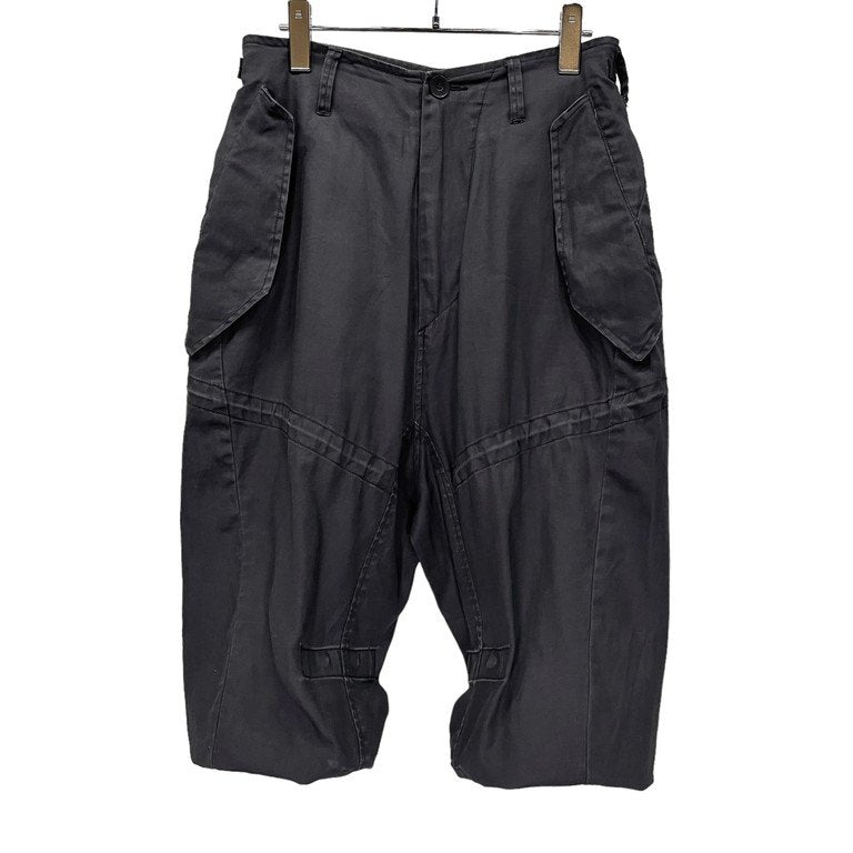 JULIUS 19SS COATED COTTON TWILL RECONSTRUCTION MILITARY PANTS モッズコート解体再構築クロップドミリタリーパンツ