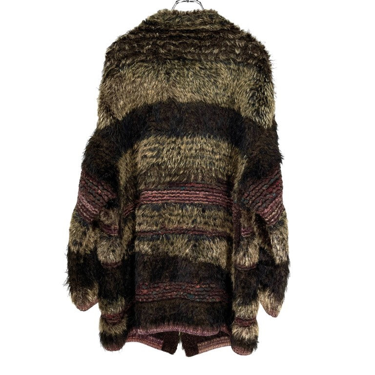 Mame Kurogouchi 22AW Mountainscape Gradation Knitted Coat MM22FW-KN001