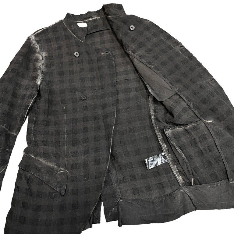 NostraSantissima Plaid asymmetry jacket
