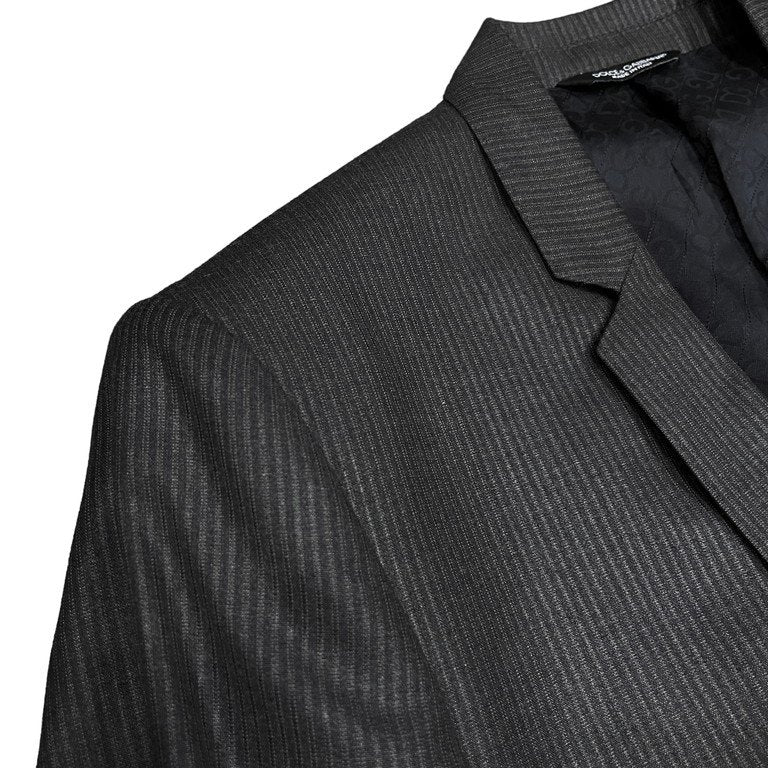 DOLCE&GABBANA GOLD ナローラペルストライプ1Bテーラードジャケット