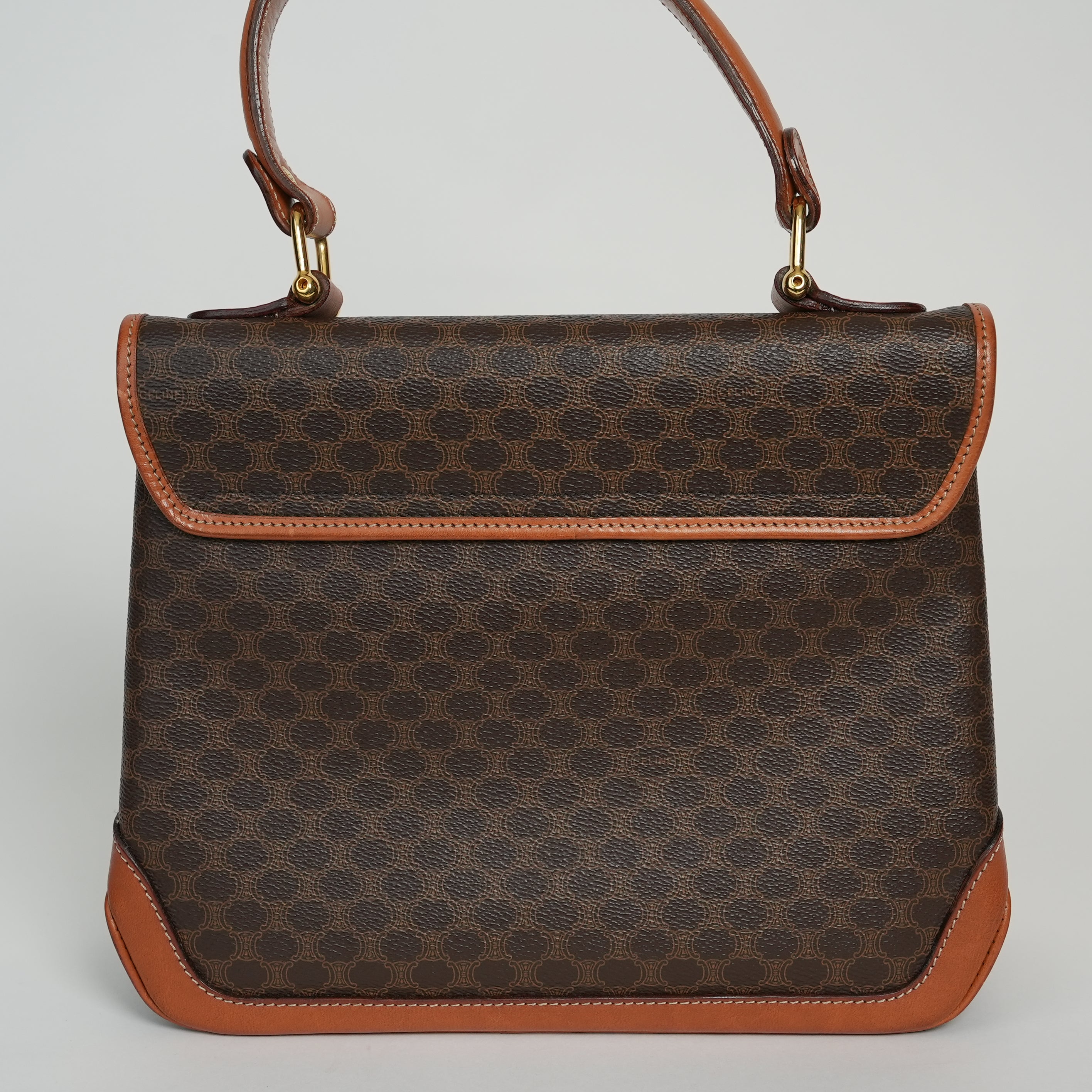 CELINE マカダム ハンドバッグ