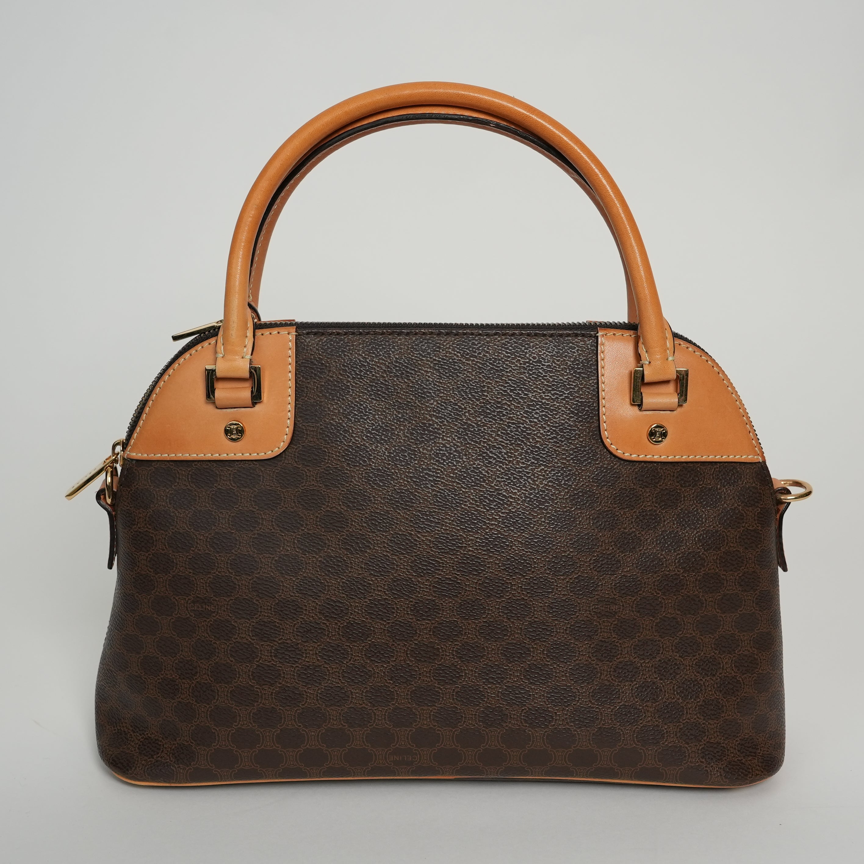 CELINE マカダム ハンドバッグ